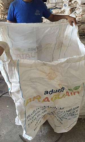 Big bag descartáveis de adubo higienizados